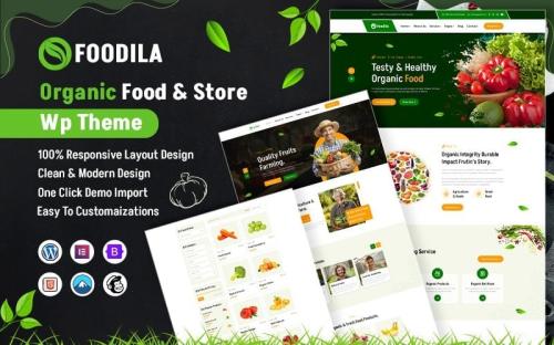 Foodila- Organic Food & Store WordPress Theme theme free